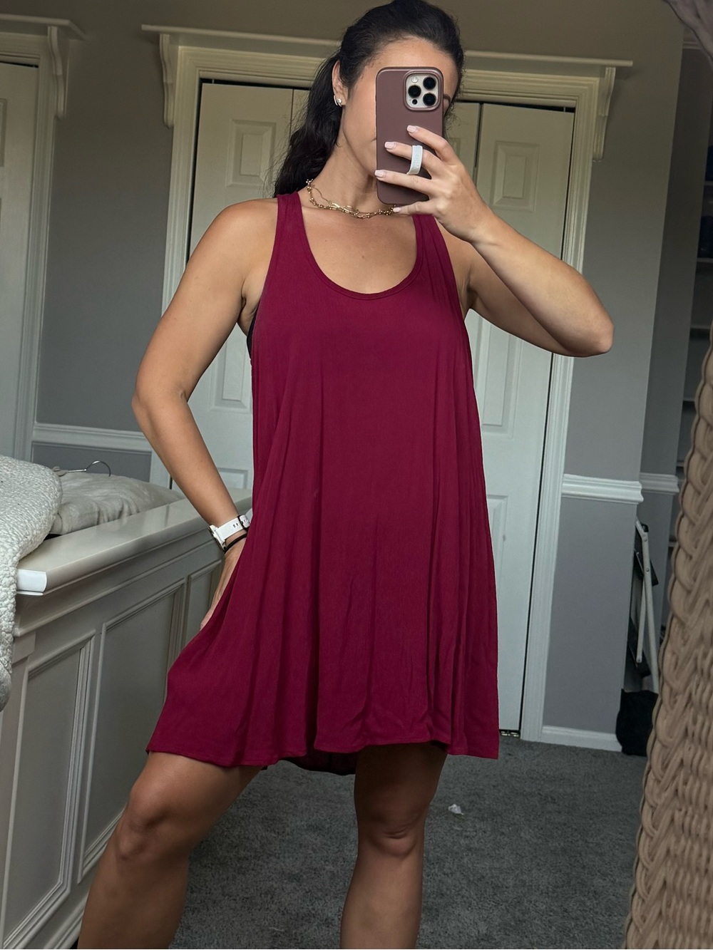 Forever 21 Maroon Shift dress